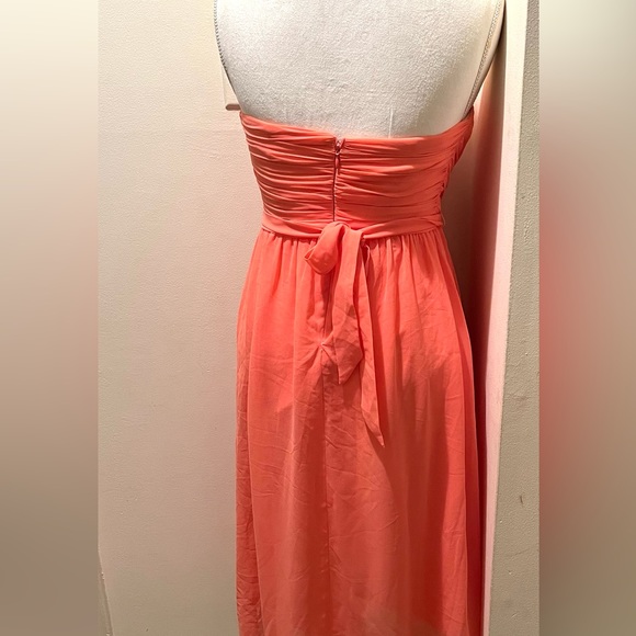 Cocktail Dress with Shawl peach color - Picture 4 of 4